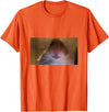 Funny Dank Meme Hamster Staring Front Camera Internet Gift T-Shirt - Orange