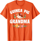 Guinea Pig Grandma Wear Guinea Pig Grandma Pet Owner T-Shirt - Orange
