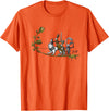 Cute Medieval Rabbits Lover Bunny Graphic T-Shirt in Orange