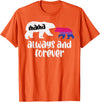 Bisexual Shirts Bi Pride Stuff Men Women Gifts Mama Bear Forever Bisexual Bi Pride Stuff Flag LGBTQ Mom T-Shirt - Orange