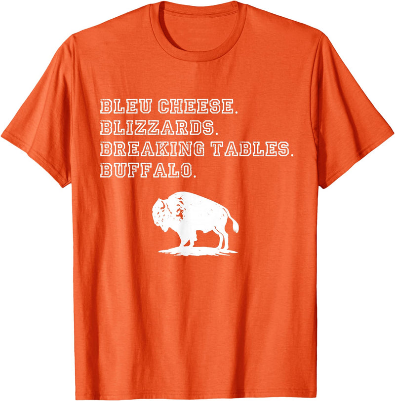 716 Buffalo New York Pride NY Food Souvenirs The Best of Buffalo New York Souvenir Shop T-Shirt - Orange