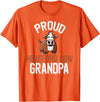 Cute Hereford Cow Family Apparel Proud Hereford Cow Grandpa T-Shirt - Orange