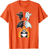 Wowsome! Panda Fusion Funny Panda Bear Lovers T-Shirt - Orange