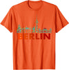Berliner Bär Designs - Berlin Shop - Berlin Berlin Design - Berlin Bear - I Love Berlin T-Shirt - Orange