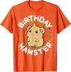 Unisex-Kids Hamster Birthday Party Birthday Hamster T-Shirt - Orange