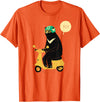 scooter bear tees Scooter Bear black bear T-shirt / taiwan bear shirt sun bear T-Shirt - Orange