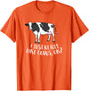Cute Cow Animal Gifts Cattle Cow Farmer Gift I Just Really Like Cows, Ok? T-Shirt - Orange