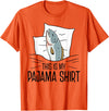 Pajamas Gift Ideas Sleepover Fish Official Sleepshirt Napping Nightgown T-Shirt - Orange