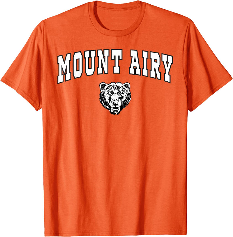 Official High School Fan Gear Mount Airy High School Granite Bears T-Shirt C2 T-Shirt - Orange