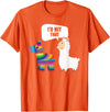VepaDesigns Cinco De Mayo Shirt Mexican Gift Llama Id Hit That Pinata Mexican Funny Cinco de Mayo Gift T-Shirt - Orange