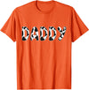 Cow Pattern Print Family Matching Birthday Shirts Cow Daddy Birthday Family Matching Fathers Day Boy Girl Men T-Shirt -