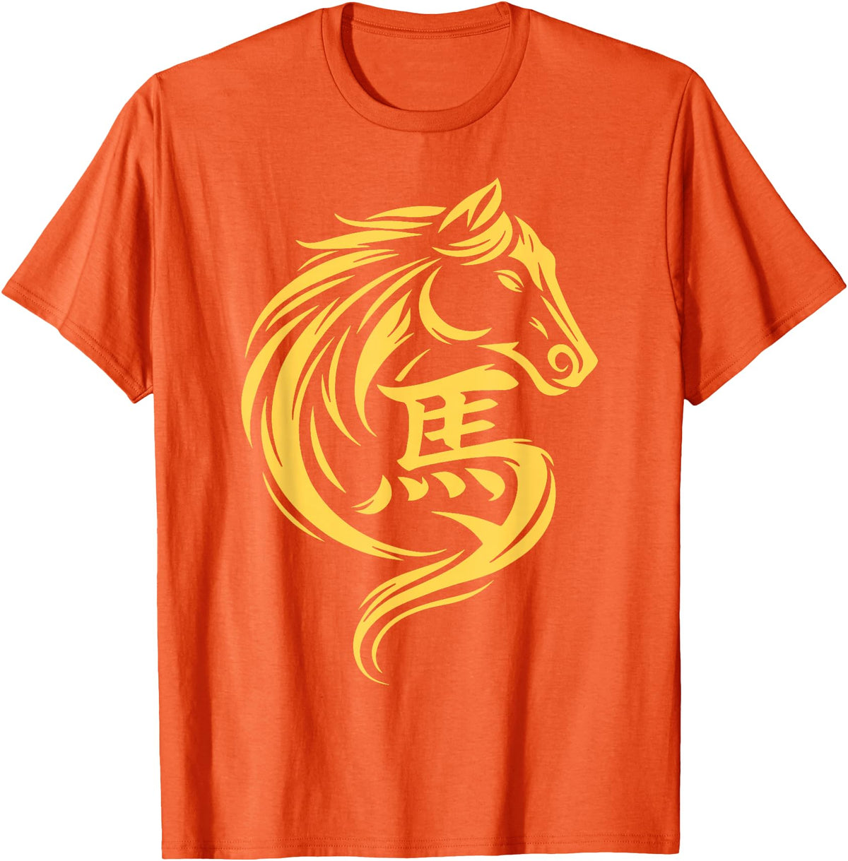 2026 Year of The Horse Chinese New Year Men Woman Year of The Horse Chinese New Year 2026 Lunar New Year 2026 T-Shirt - Orange