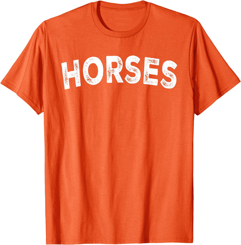 Horses - Styles Horses T-Shirt - Straight - Orange