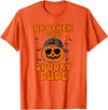 One Spooky Dude 1st Birthday Outfit For Family Brother of The Spooky Dude Halloween Pumpkin Birthday Family T-Shirt - Orange