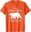 Transgender Child Mama Bear LGBT Mama Bear Protects Her Cub Transgender LGBT Trans Pride T-Shirt - Orange