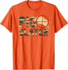 Funny Boar Hunting Clothing Pig Slayer Camo Funny Hog Hunting T-Shirt - Orange