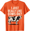 Cow Gift Cow Lover Accessories Cattle Farmer Stuff Funny Cow Design for Men Women Kids Dairy Cattle Cow Lovers T-Shirt -