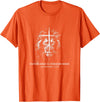 Retro Faith Based Lion Cross Father Day tee Fatherhood is Kingdom Work Retro Faith Based Lion Cross T-Shirt - Orange