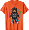 The Big Teddy Bear Crew Teddy Bear Gangster in Hip Hop Street Clothes T-Shirt - Orange