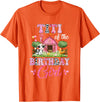 Cow First Birthday Girl Family Titi Of The Birthday Girl 1St Birthday Cow Farm Family T-Shirt - Orange