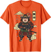 Samurai Pig Anime Japan Pig Samurai Japanese Warrior T-Shirt - Orange