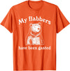 My Flabbers Bear, Bear Funny, Gasted Bear Flabbers My Flabbers Have Been Gasted, Funny Graphic, Bear Art Cute T-Shirt - Orange