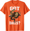 Royal Ball Python Supplies Snake Owner Herpetology Funny Ball Python Lover Balls Reptile Keeper Snake Owners T-Shirt - Orange