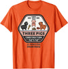Slightly Unhinged Heather Three Pigs Construction Co. Logo T-Shirt - Orange