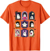 Cozy Spooky Aesthetic And Halloween Vibes Cute Halloween Kawaii Ghosts Spooky Season Costumes Fall T-Shirt - Orange