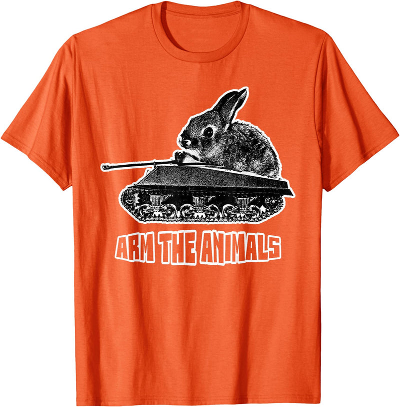 Cute Rabbit Lover Bunny Graphic Tank Top in Orange