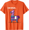 Funny gaming T-Shirts Loot Llama I Can Explain Gaming T-Shirt T-Shirt - Orange