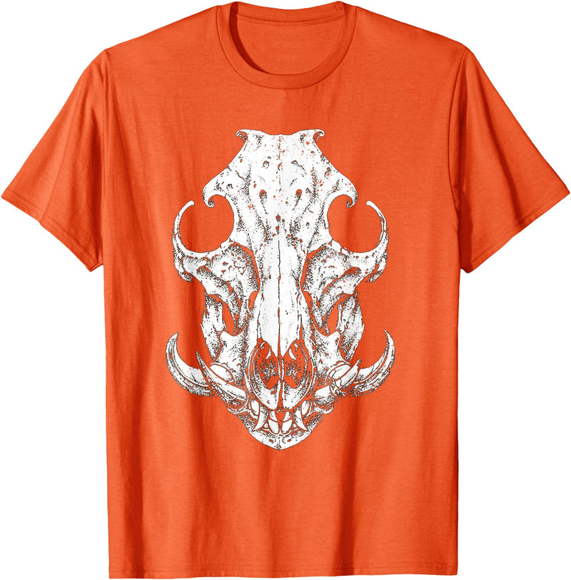 Hog Hunter Skull Co. Hog Hunter Skull Hunting Wild Hog Pigs T-Shirt - Orange