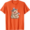USA Pig Outfit Awesome US Pig T-Shirt - Orange