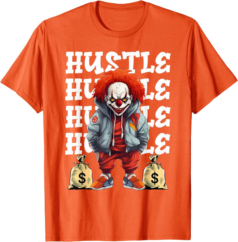 Hip Hop Clown Money Calling Horror Streetwear Tee Hip Hop Scary Clown Hustle Money Urban Streetwear Halloween T-Shirt -