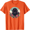 Wild Plains Buffalo Bison Gifts T Shirts & Hoodies Womens Girls Old West Retro Vintage Floral Buffalo Lover T-Shirt - Orange