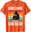 Sun Bears Sun Bear Lovers Shop Awesome like a Sun Bear. Sun Bears Sun Bear T-Shirt - Orange