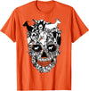 Matching Family goat Skull Costume Halloween funny 2022 T-Shirt - Orange