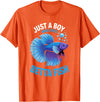 Betta Fish Shirts & Gifts for Boys Boys Betta Fish T-Shirt - Orange