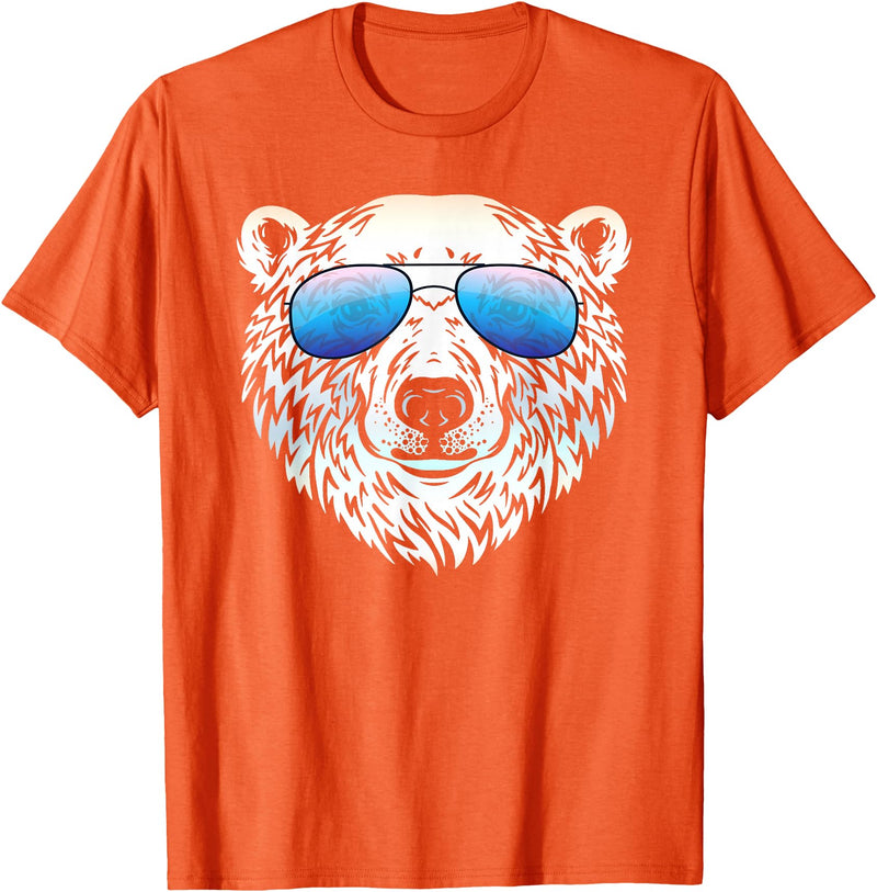 Sunglasses Zoo Mega Cool Polar Bear T-Shirt - Orange