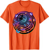 Down the Rabbit Hole - Alice in Wonderland Design T-Shirt in Orange