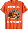 Official Sleep Pajamas Nightgown Sleepwear Apparel Highland_cow - Official Sleepshirt Pajamas Nightgown T-Shirt - Orange