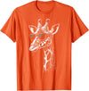 Cool Giraffe Safari Wildlife Giraffe Sunglasses T-Shirt - Orange