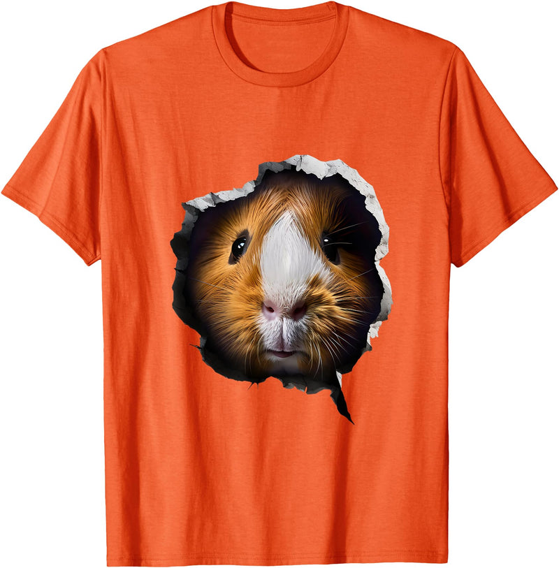 Guinea Pig Face Design Guinea Pig Face T-Shirt - Orange