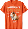 Guinea Pig Lovers Guinea Pig Tees Guinea Pig Shirt Anatomy Of A Furry Potato Guinea Pig Funny T-Shirt - Orange