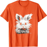 Angora Rabbits Owners Furry Rabbit T-Shirt in Orange