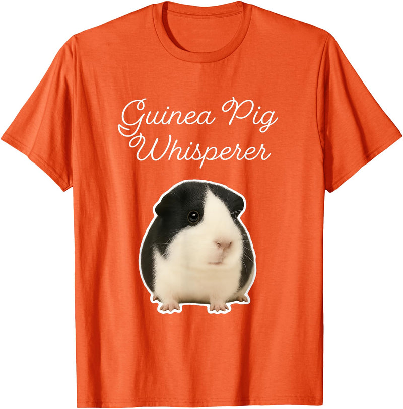 Miller Sye Guinea Pig Whisperer - American Guinea Pig T-Shirt - Orange