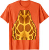 Cute Headless Giraffe Halloween Costume By TEERA Funny Giraffe Body Halloween Outfit T-Shirt - Orange