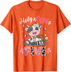 Cow Themed Birthday Party Supplies For Girl 5th Holy Cow I'm Five 5 Years Old 5th Birthday Girl Outfit T-Shirt - Orange