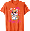 Girls Hamster T-Shirt - Orange