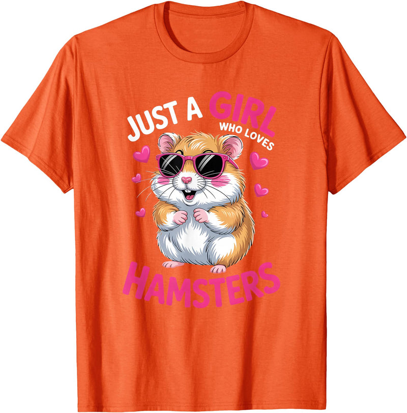 Girls Hamster T-Shirt - Orange